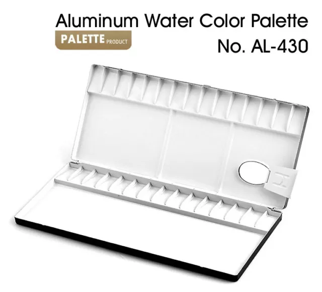 HEUNG IL Aluminum Watercolor Palette 13,20,26,30,35,39,65 Compartments AL-430