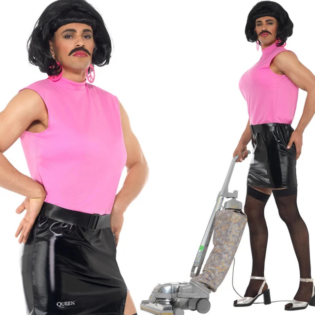 Queen Housewife Costume Freddie Mercury Break Free Fancy Dress Outfit