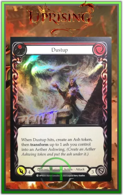 Dustup Red Rainbow Foil - FAB:Uprising - UPR024 - Carte Officielle Anglaise