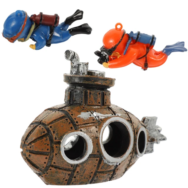 Aquarium Decor Adorable Fish Cave Decorations Tank Submarine Delicate
