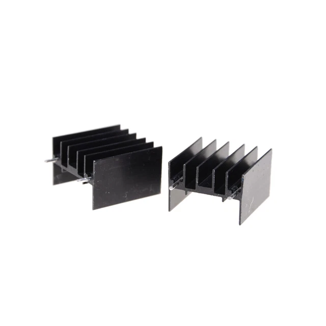 12 Pcs Silver Aluminum Radiator Heatsink Heat Sink Cooling Kit