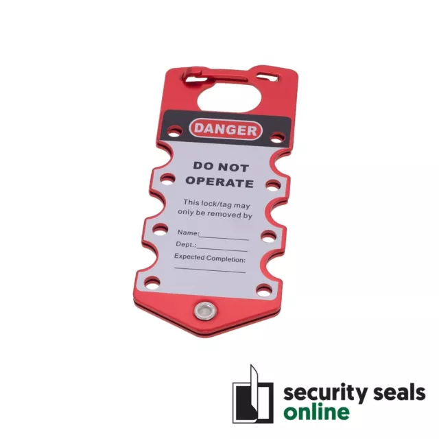 Multiclip Aluminium Hasp Lockout Tagout Tag