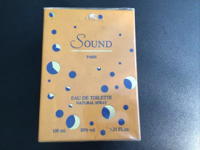 SOUND Eau De Toilette Natural Spray Paris France 100 Ml 1.33 Fl Oz Sealed