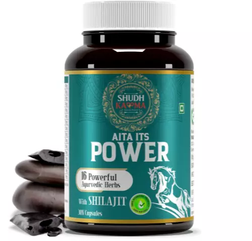 Shilajit 100 % pur + 16 herbes extrêmement puissantes, force d'endurance,...