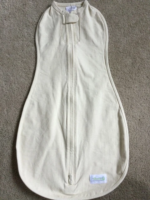 Woombie Air Sleep Sack Baby Swaddle 3m-6m  14-19 lbs Beige Ivory NWOT
