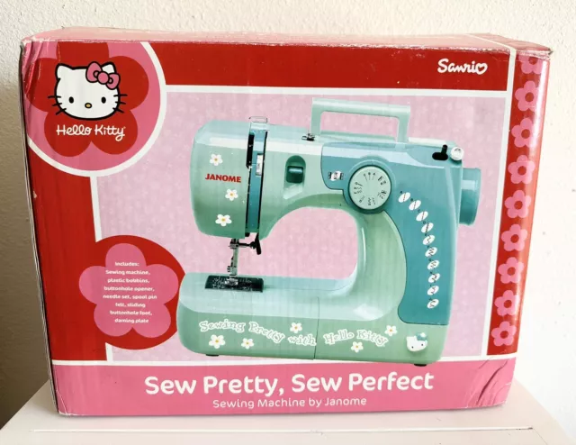 Janome Sanrio Hello Kitty Sewing Machine 11706 Sew Pretty Brand New Nib Rare Htf