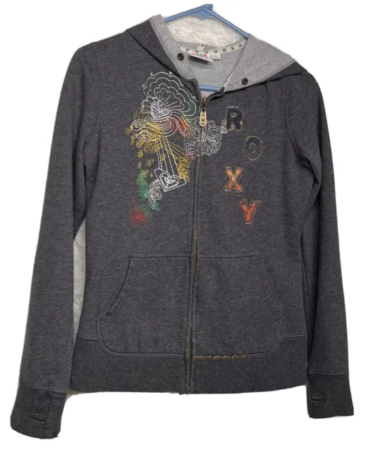 Roxxyorxy Girls Size M Gray Hooded Sweatshirt