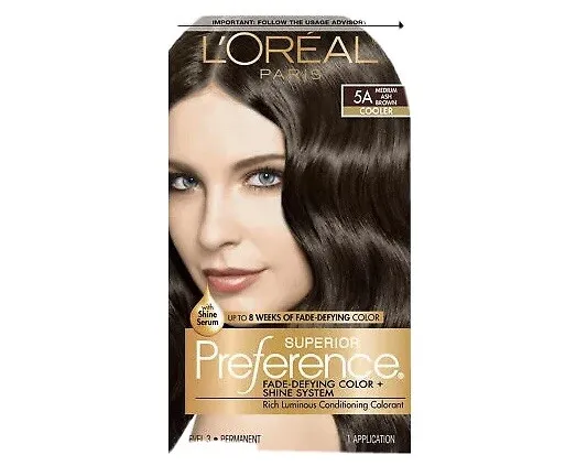 1. L'Oreal Paris Superior Preference Fade-Defying + Shine Permanent Hair Color, 8A Ash Blonde, Pack of 1 - wide 3