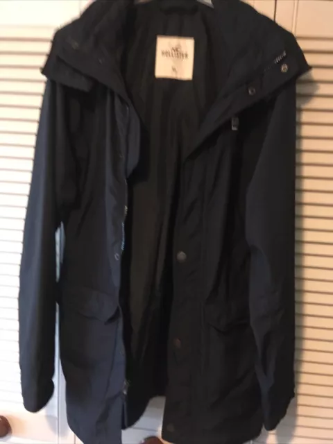 Hollister California Hooded Coat Jacket XL