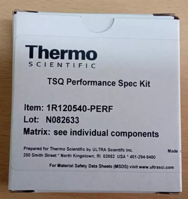 Thermo Scientific Tsq Perfomance Spec Kit P/N 1R120540-Perf
