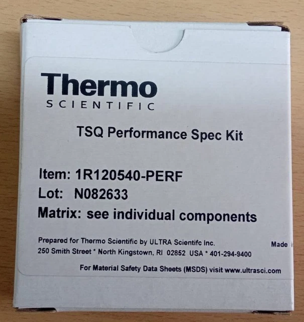 Thermo Scientific Tsq Perfomance Spec Kit P/N 1R120540-Perf