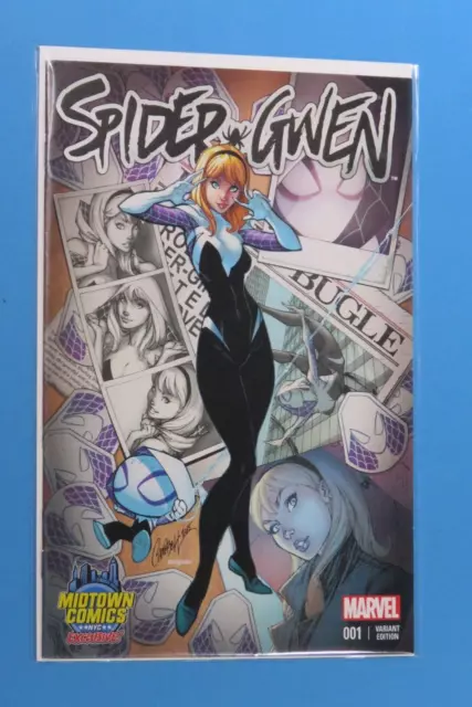 Spider Gwen 1 J Scott Campbell Midtown Comics NYC Exclusive Variant 2015 NM