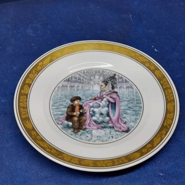 1975 Royal Copenhagen Hans Christian Anderson Fairy Tale Plate "The Snow Queen"