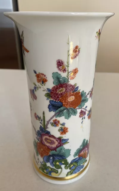 Lenox Saxony 8” Vase Smithsonian Institution Collection Floral