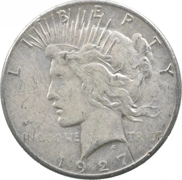 Better - 1927-S Peace Silver Dollar - 90% US Coin *258