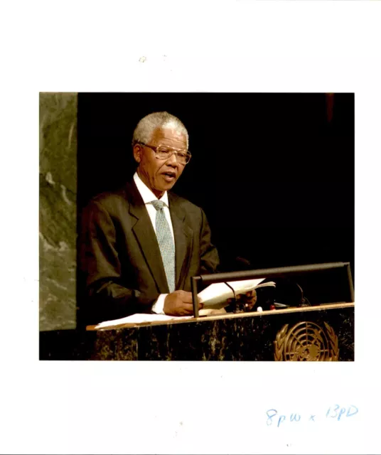 LD343 1996 AP Color Wire Photo NELSON MANDELA COMMITTEE AGAINST APARTHEID U.N.