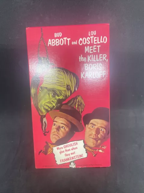 Abbott and Costello Meet the Killer, Boris Karloff (VHS, 1987)