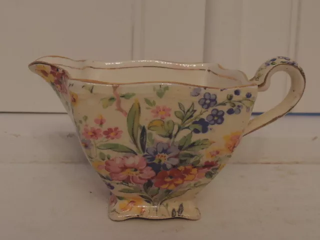 Vintage Royal Winton Chintz Floral Feast Creamer Ascot