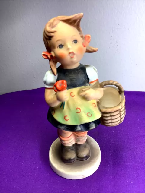 1981 Hummel Goebel Figurine SISTER West Germany Girl w/ Basket 98/0 Signed   X67