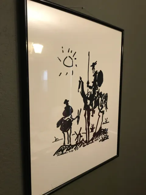 Pablo Picasso "don Quixote" Art Print Reproduction framed  23"x 29"