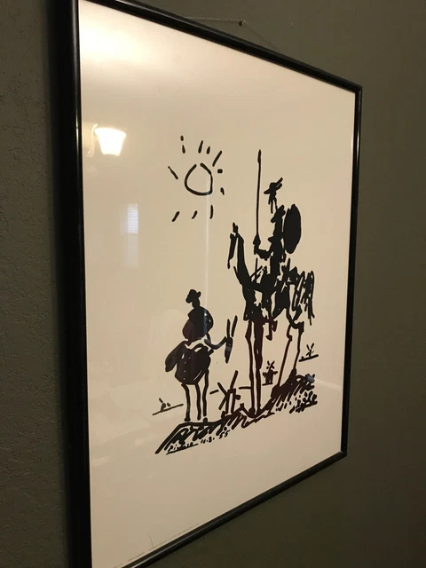 Pablo Picasso "don Quixote" Art Print Reproduction framed 23"x 29" Pablo Picasso "don Quixote" Art Print Reproduction framed 23"x 29"