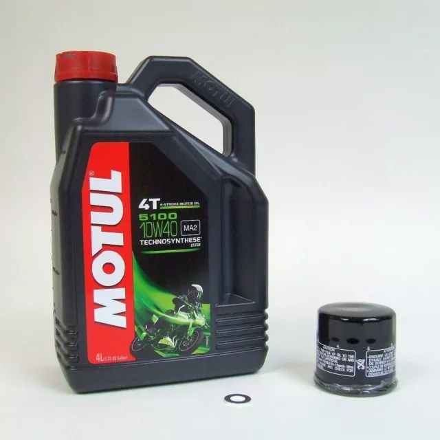 Service Ölwechsel Motul 5100 10W-40 Öl passend für HONDA CBR 1000 04-07