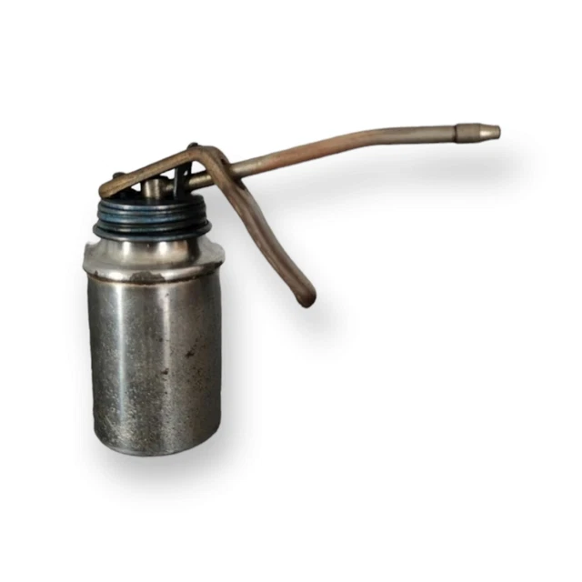 VINTAGE BREVETTATO G.125 Pump Oiler Oil Can BLUE LID Made in ITALY 24.