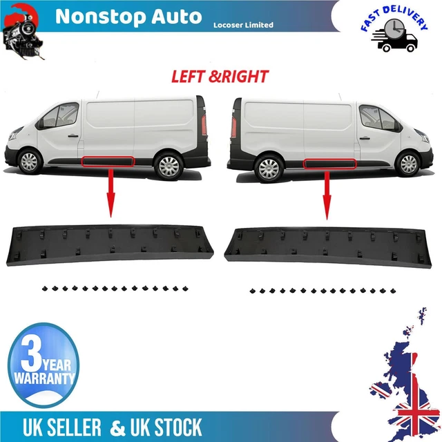 Panneau Moulure Bande Latérale Porte Avant Gauche – Compatible Trafic II / Vivaro A / Primastar 2001-2013