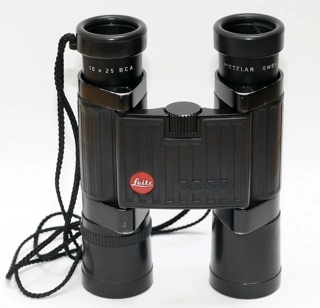 LEITZ TRINOVID 10X25 BCA LEICA BINOCULAR RUBBER COVER COMPACT CLEAN w