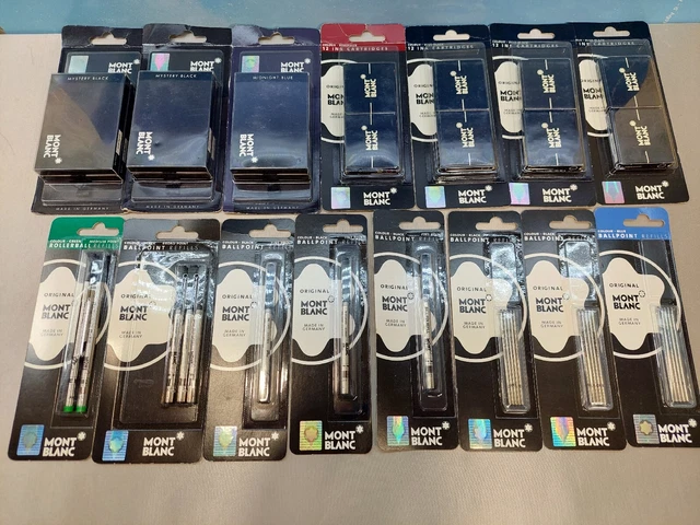 Montblanc 15 x Ballpoint / Rollerball Refills (F) (M) Boheme Meisterstuck LeGrad Montblanc 15 x Ballpoint / Rollerball Refills (F) (M) Boheme Meisterstuck LeGrad