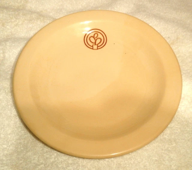 SF/Fred Harvey RR, "Cactus" 6 1/2"  plate, ca. 1939, NBS, mint.