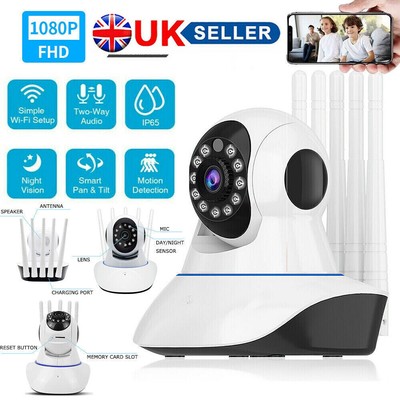 1080P Telecamera IP Wi-Fi Home Security BABY MONITOR intelligente cane CCTV Visione Notturna Cam 