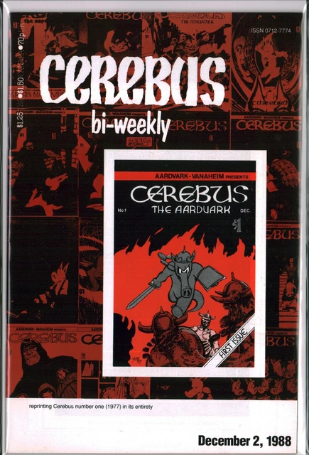 CEREBUS BI-WEEKLY #1 reprints KEY 1st Appearance Dave Sim VF/NM (9.0)