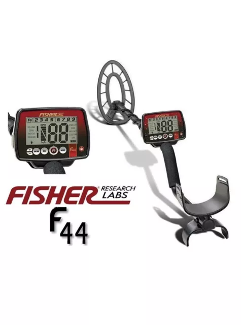 "Detector de metales Fisher F44 con bobina DD de 11" ¡GRATIS! Puntero de pulso F