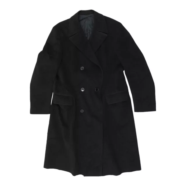 Mac Queen Mens Dark Navy Heavyweight Coat | Vintage High End Designer Overcoat