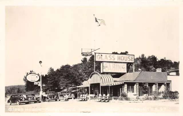 J49/ Helenwood Tennessee Postcard RPPC c40 Cline Glass House 85