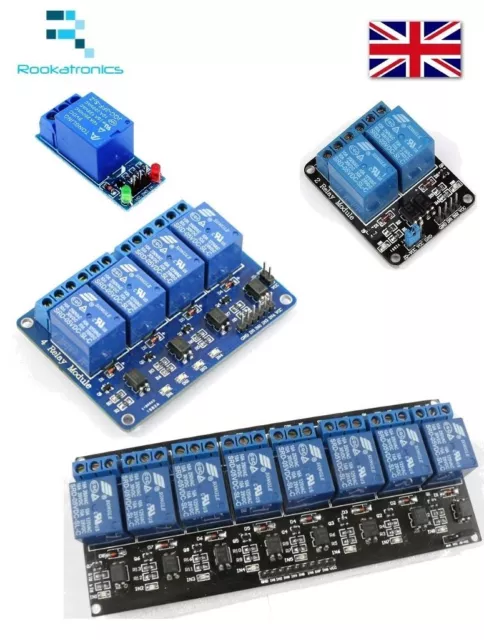 5V Relay Module Interface Boards for Arduino Low Level Trigger 1 2 4 8 Channels