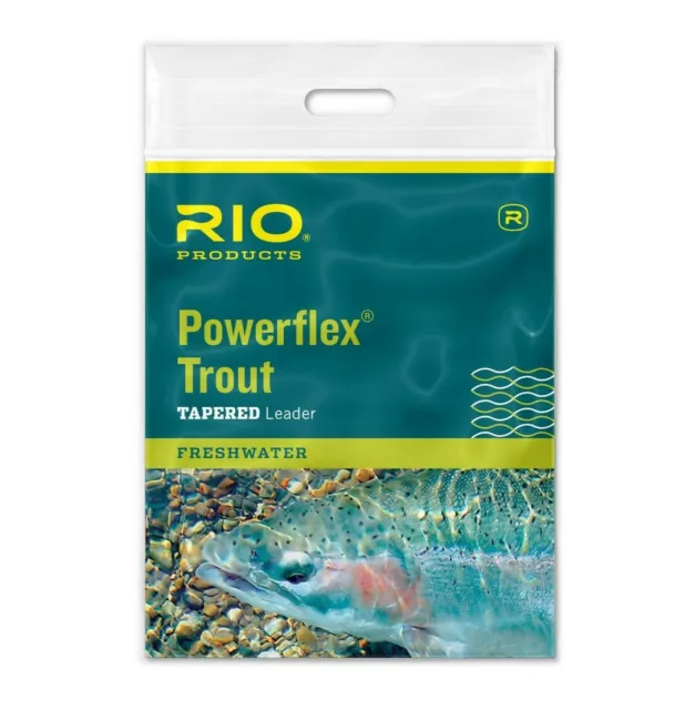 Rio Powerflex Tapered Trout Fly Leaders Tippet Material - 9ft Leaders