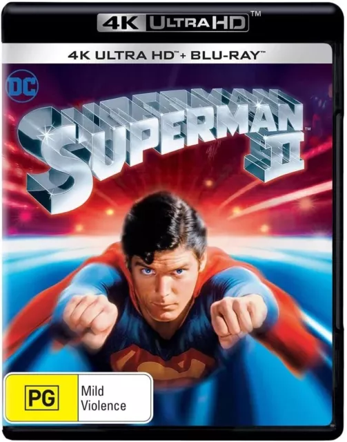 Superman II [Superman 2] 4K Ultra HD + Blu-ray | Christopher Reeve | Region Free