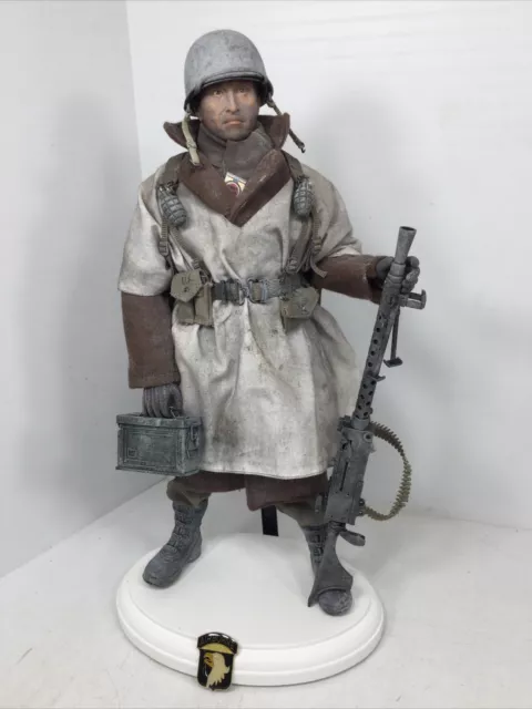 1/6 Dragon Ww2 Us 101St Airborne Paratrooper .30 Cal Machine Gunner Bastogne