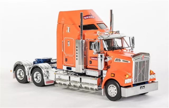 Drake for KENWORTH T909 PRIME MOVER TRUCK orange 1/50 DIECAST Truck Model