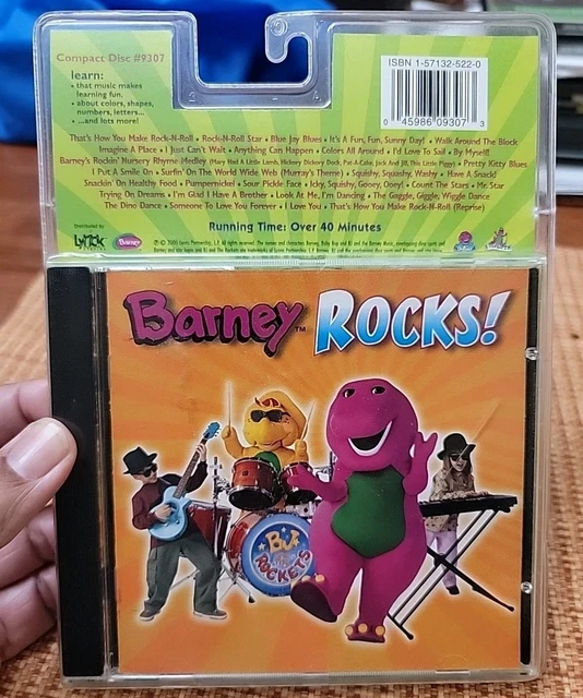 BARNEY ROCKS! BY Barney (Children) (CD #9307, 2000, Hit Ent.) Brand New ...