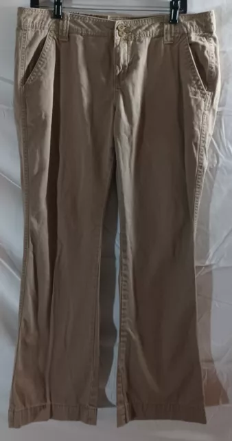 Aeropostale Cargo Tan Pants Womens Size 11/12 Boot Cut
