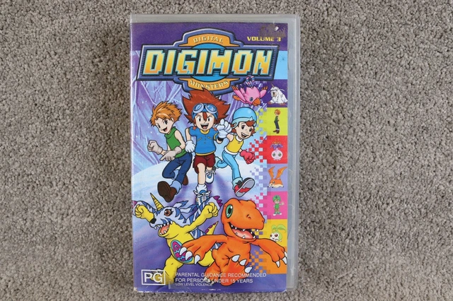 DIGIMON VHS VOL 3 Digimon Video Tape Digital Monsters VHS Kids Anime Video Tape