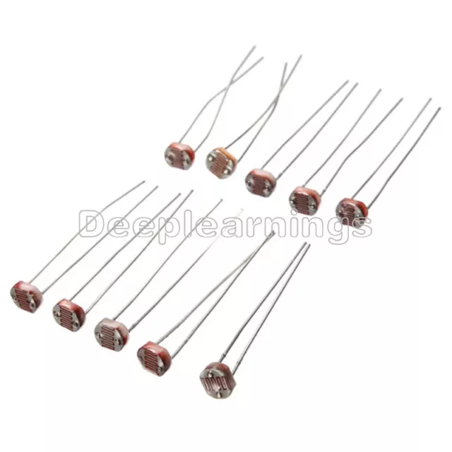 20PCS Photo Light Sensitive Resistor Photoresistor Optoresistor 5mm GL5549 2