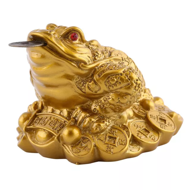 Chinese Feng Shui Wealth Lucky Money Frog Coin Toad Home Office Decor Supply EJU