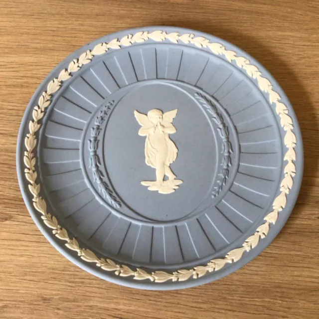 Wedgwood Blue Jasperware Decorative Plate-Made in England 17 cm dia (91) #919