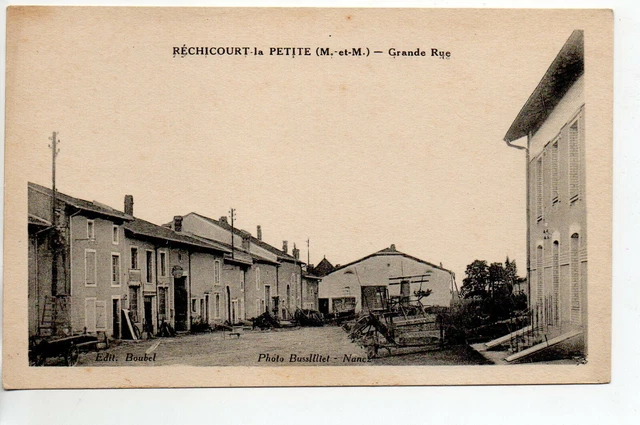 RECHICOURT LA PETITE - Meurthe et Moselle - CPA 54 - Grande rue