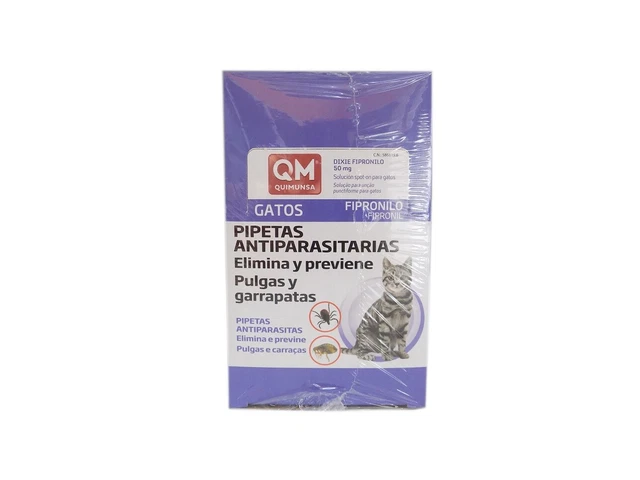 Caja 30 Pipetas Dixie Fipronilo 0,50 ml Spot-On para Gatos