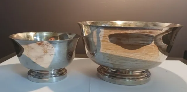 P. Revere Silver Galleries Reproduction Bowls #540H & 740H